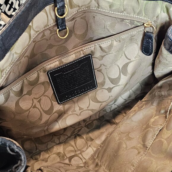 Coach Hamptons Leather Shoulder Bag Black Braided Strap Tassel Vintage - Picture 13 of 16